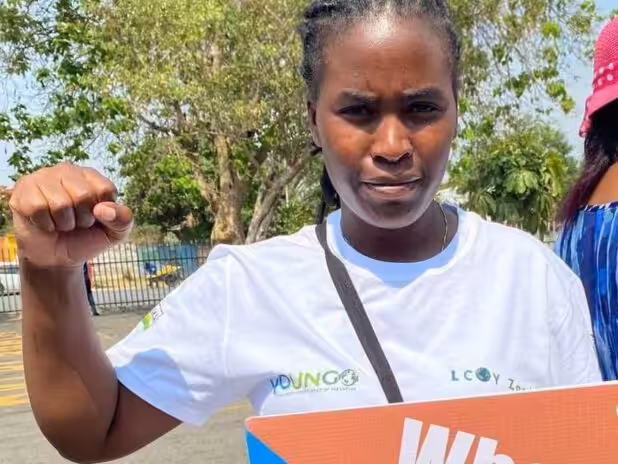 Zambian campaigner Precious Kalombwana
